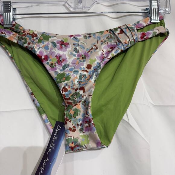 Isabella Rose Maui Floral Reversible Swim Bottom Sz M NWT - Picture 4 of 13